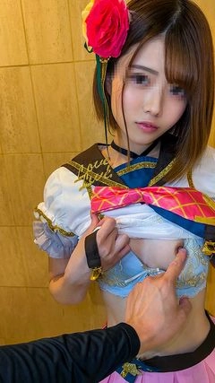 稀少品【アイドル】裏フェラ【流出】ステージ後、楽屋裏でお偉いさんのチンポをしゃぶるアイドル裏映像　口内精子【個人撮影】2