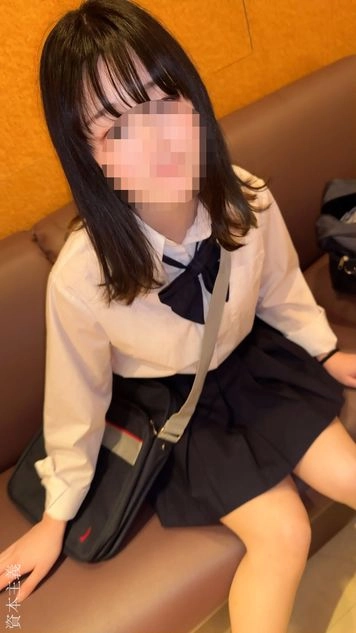 ※顔出し個撮【200〇年生】都立②スレンダー〇リ黒髪美少*女J●３　顔出し華奢な身体全身をハメ撮りして大量生中出し