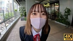 【4K/60P　４K超高画質なめらか動画】先月まで高○生！18才GET！完全初撮影、彼氏しか知らない色白純情娘に中出し2回戦『個人撮影』個撮オリジナル３４７人目1