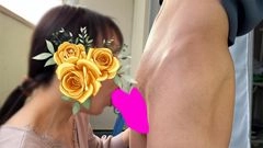 新企画★ベランダで?!子〇達の声をBGMにほのぼのフェラ抜き☆夕暮れ時に童顔美◯女がドキドキノーハンド4人連続口内発射☆可愛いJD瑠奈ちゃんVol.130
