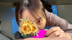 新企画★ベランダで?!子〇達の声をBGMにほのぼのフェラ抜き☆夕暮れ時に童顔美◯女がドキドキノーハンド4人連続口内発射☆可愛いJD瑠奈ちゃんVol.133