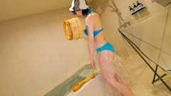 【個人撮影】OLマイナちゃん24歳　私をサウナで天国に連れてって♪整った勢いで生ハメ絶頂、白目剥き中出しSEX！3