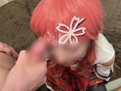 ※ガチコス童貞乱交【Vtuber】さくら〇こ、ちっぱいVer.連続中出し乱交に童貞くんチャレンジ！ごっくん・顔射(特典)おそうじフェラありっ3