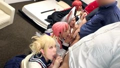 【全員巨乳！大乱交！】コスプレイベント終わりの神レイヤーナンパ大成功！おっぱいだらけのオフパコ生ハメ中出し乱交パーティ【個人撮影】9