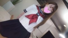 【18歳学生・無修正】キラキラの制服姿とストレートロングの美髪が麗しいアイドル並みに笑顔が眩しい●学生と・・・夢のイチャラブ生ハメ中出しセックスしちゃいました!!9