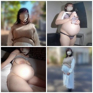 僕は念願の瞳が印象的な乳首の大きな臨月妊婦のおっぱいにぶっかけをすることに興奮していた