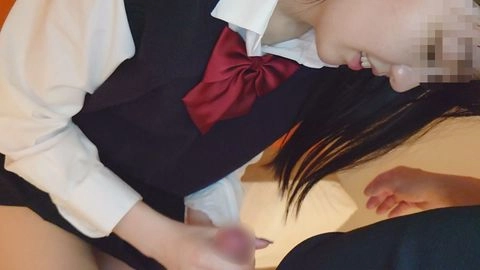 【無・制服コス】スレンダーボディの美脚美女にいつ妊娠してもおかしくない生中出し【特典で高画質】3