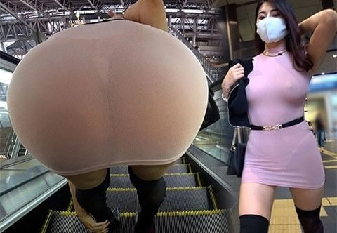 【スケ乳首】【fc2限定】ビラはみ出しノーブラ巨乳美女♪極限の透けに乳首もTバックもモロにスッケスケ状態!!5