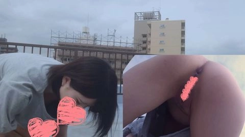 【個撮+屋外】ふわふわ系メンヘラ、校舎屋上フェラチオサポート3万円【4K画質】5