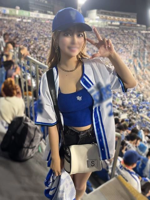 ⚠ハマの乳番長⚠Hカップ！舌使いがスケベ過ぎるデカパイ野球女子・25歳　野球観戦でヒートアップしてそのままホテルで中出しSEXしちゃいました『リカ』0