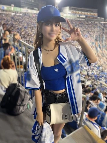 ⚠ハマの乳番長⚠Hカップ！舌使いがスケベ過ぎるデカパイ野球女子・25歳　野球観戦でヒートアップしてそのままホテルで中出しSEXしちゃいました『リカ』