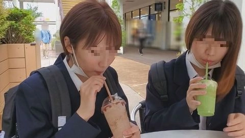 【高画質リマスター】【個撮】ボーイッシュな美**×華奢なGカップ・同じの先輩後輩（特典で3p・W中出し）2
