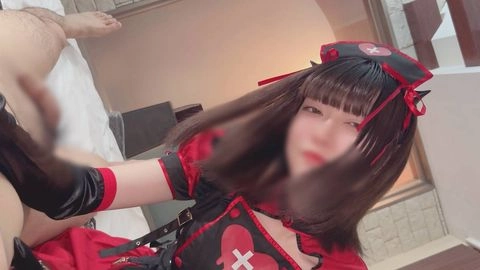 172cm美脚のあのコと、黒いエロナース服で踏まれてハメて中で出して2