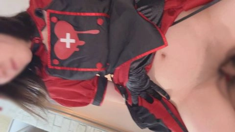 172cm美脚のあのコと、黒いエロナース服で踏まれてハメて中で出して6