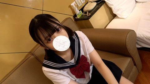 第4弾、スレンダー、黒髪ボブ、クール美女、田代ちゃん。セーラー服制服コスプレ中出し。（本編顔出し）レビュー特典で無修正2