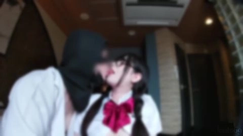 名門女学院大2年 Gカップ美咲ちゃん(19)#9 メガネ＋おさげの優等生コス着せて種付け2連発ｗ6