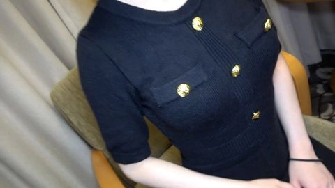 【無】身長150㎝でスレンダーな可愛い小柄女性⤴常に笑顔で楽しそうにチ〇コを握ってくる姿がとてもいい！クスコ内部観察　嬉しそうにゴックンと中だし※特典高画質1