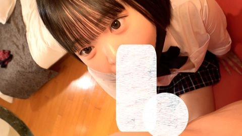 無修正、初撮り、Gカップ巨乳美乳かわいい、めいちゃん。制服コスプレで、パイパン中出しセックス2