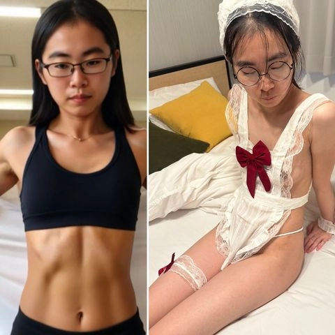 【Z世代の日曜の日課はハメ撮り！？】貧乳、陥没乳首、ガリ勉メガネの芋っ⚪︎の豪華チナラ　６年間の撮影で立派な淫乱女に変貌中！？7