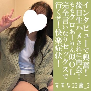 【先着30名500円オフ】すずな22歳_2・顔射・生。あーりん似のあの子が再登場！「顔射インタビュー